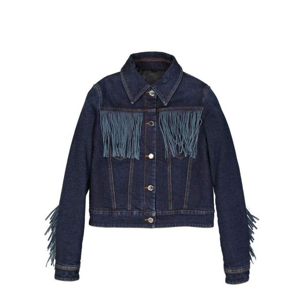 Frankie Morello Blue Cotton Denim Women's Jacket